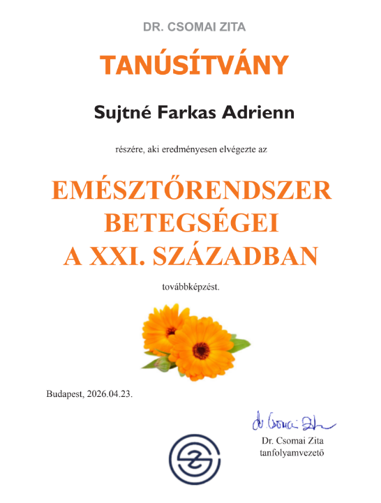Emésztőrendszer